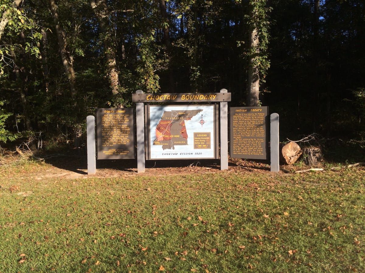 State park sign.