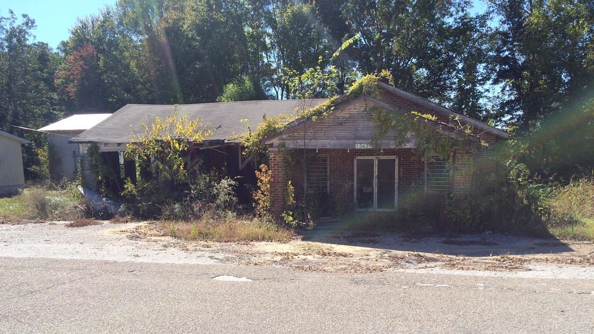 Abandoned and run down store.