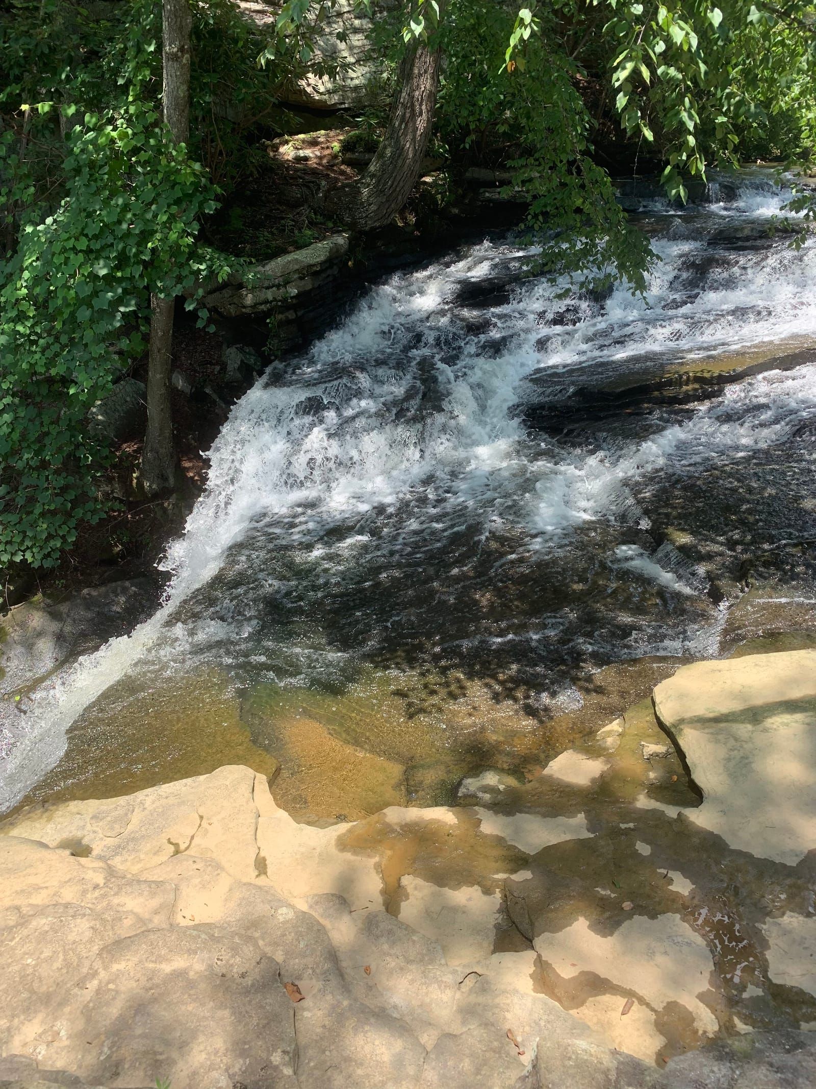 Another view from the top of Snow Falls  which is a small falls. Less than 12 feet.