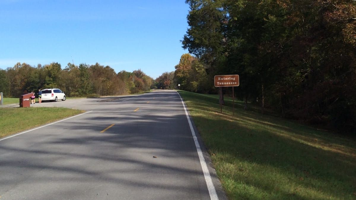 Entering Tennessee state line.