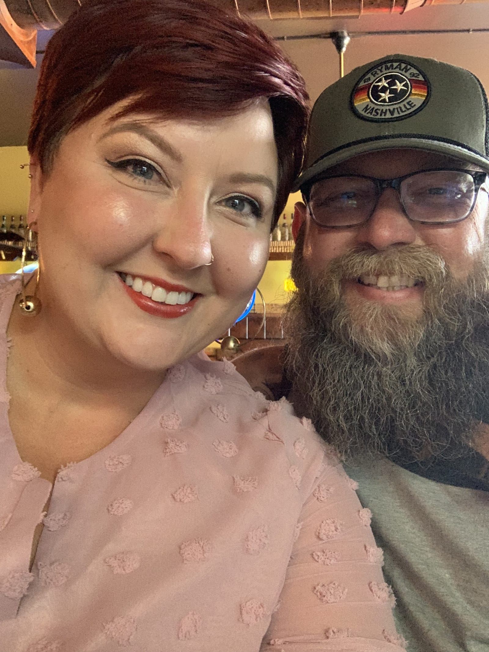 Selfie of Rachelle and Mike.