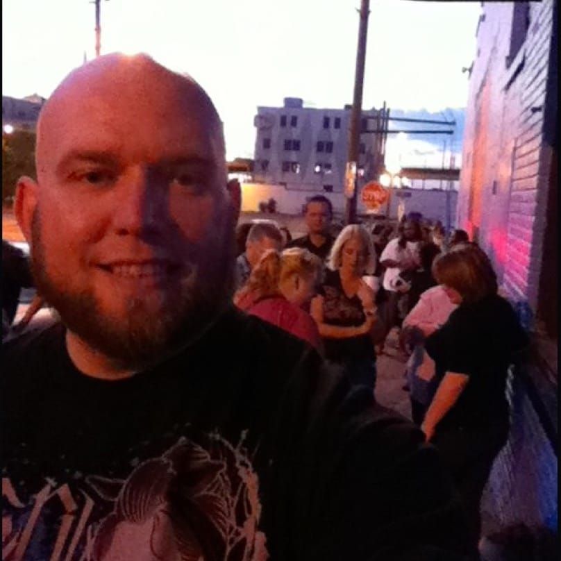 Selife if Mike standing in line for the Butch Walker concert.