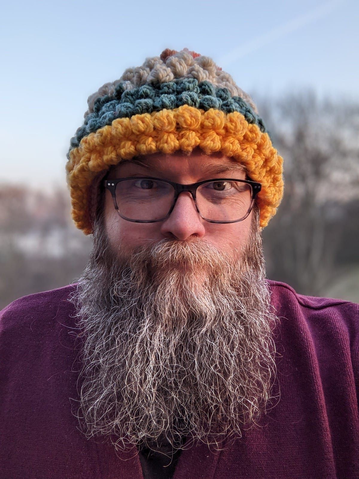 Mike with a fancy hat