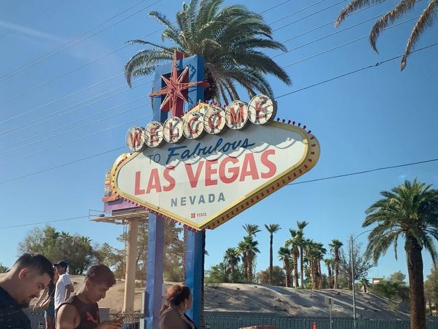 The Las Vegas sign.
